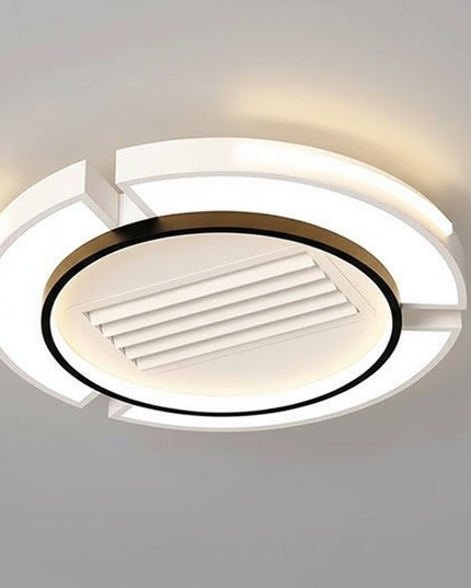 Lustre Ventilateur Sans Pales Blanc Carré LED - Vue 3