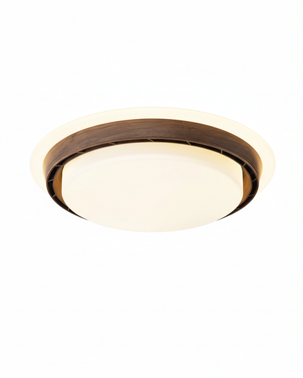 Lustre Ventilateur Sans Pales Blanc LED Moderne - 50 cm - Rond / Version améliorée