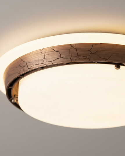 Lustre Ventilateur Sans Pales Blanc LED Moderne - Vue 2