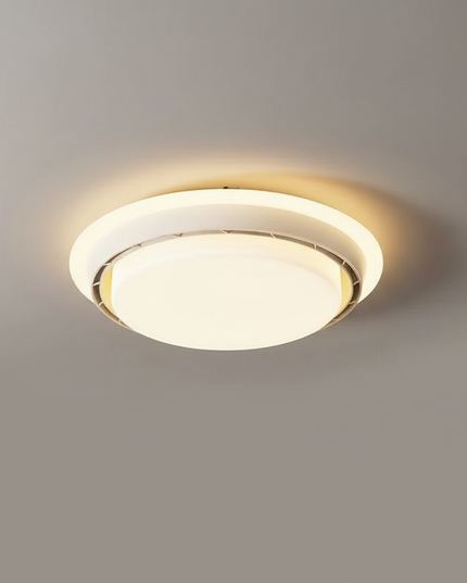 Lustre Ventilateur Sans Pales Blanc Moderne - Vue 1