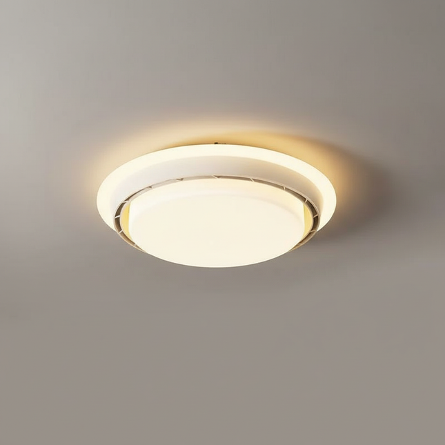 Lustre Ventilateur Sans Pales Blanc Moderne - Vue 1