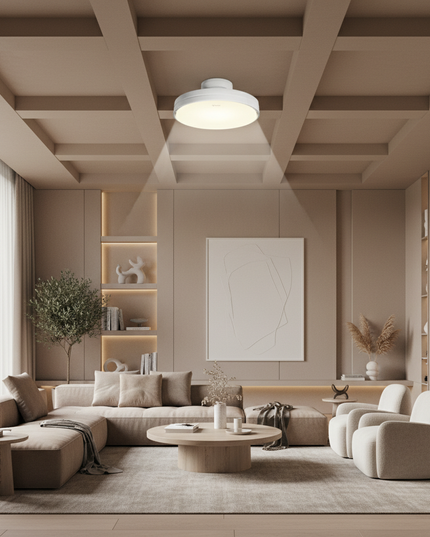 Lustre Ventilateur Sans Pales Blanc Silencieux - Vue 4