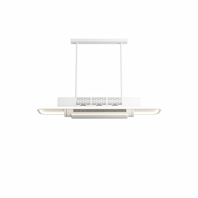 Lustre Ventilateur Sans Pales Blanc Télécommande - Vue 1