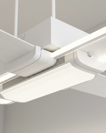 Lustre Ventilateur Sans Pales Blanc Télécommande - Vue 2