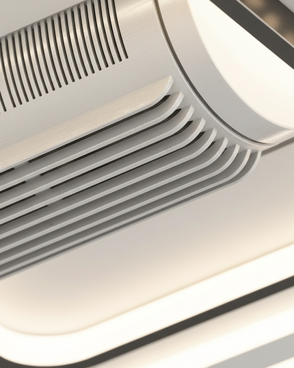 Lustre Ventilateur Sans Pales Blanc Télécommande - Vue 2
