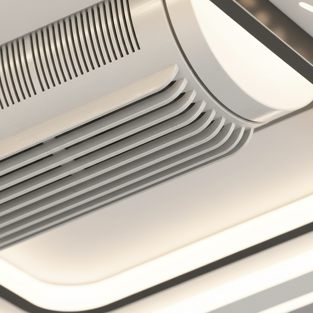 Lustre Ventilateur Sans Pales Blanc Télécommande - Vue 2