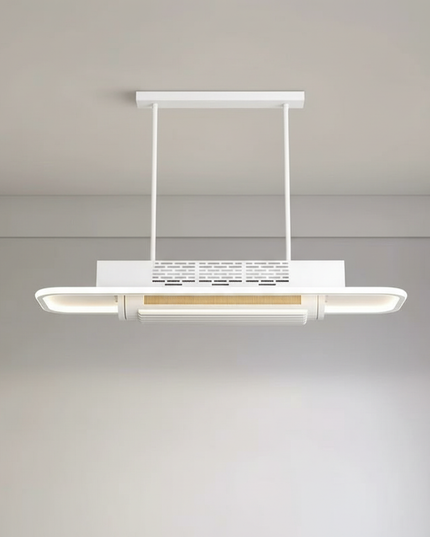 Lustre Ventilateur Sans Pales Blanc Télécommande - Vue 3
