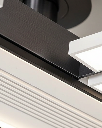 Lustre Ventilateur Sans Pales Carré LED Dimmable - Vue 2