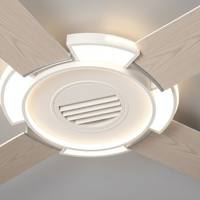 Lustre Ventilateur Sans Pales Carré LED - Vue 2