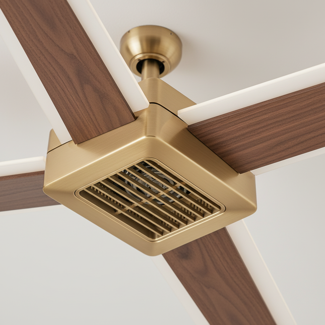 Lustre Ventilateur Sans Pales LED Blanc Dimmable - Vue 2