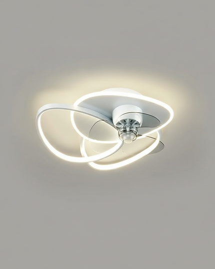 Lustre Ventilateur Sans Pales LED Dimmable Moderne - Vue 1