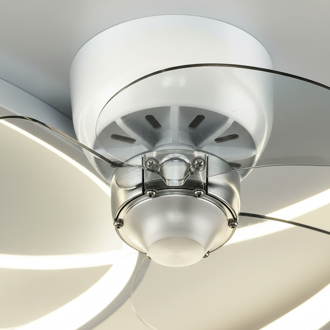 Lustre Ventilateur Sans Pales LED Dimmable Moderne - Vue 2