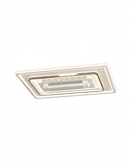 Lustre Ventilateur Sans Pales LED Télécommande - Suspension Ours & Coquillage / variateur RC 220 V