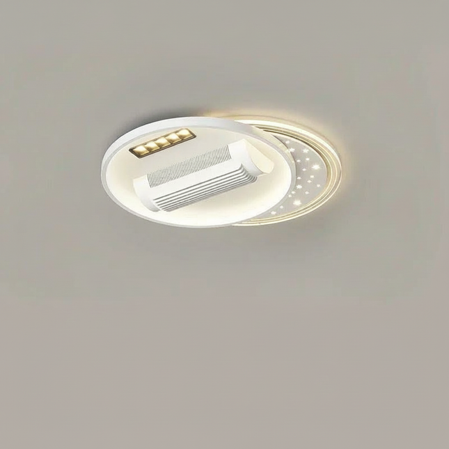 Lustre Ventilateur Sans Pales LED Télécommande - Vue 1