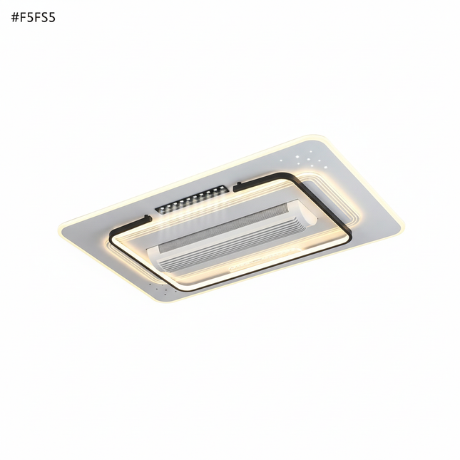 Lustre Ventilateur Sans Pales LED Télécommande - Vue 1