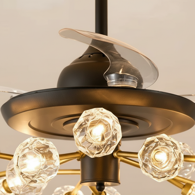 Lustre Ventilateur Sans Pales Moderne Enfants Télécommande - Vue 2