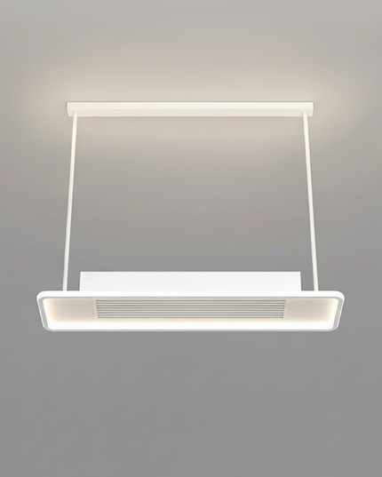 Lustre Ventilateur Sans Pales Rond Télécommande - blanc taille D / 110 V