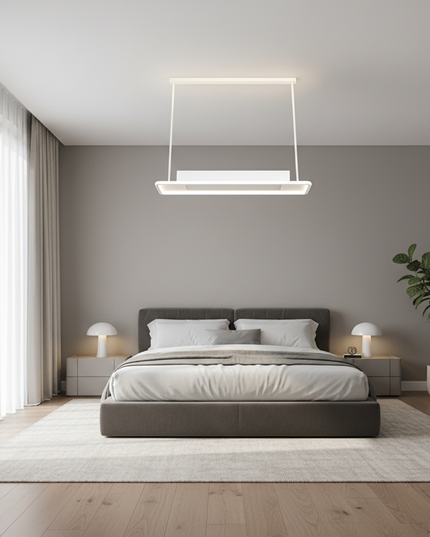 Lustre Ventilateur Sans Pales Rond Télécommande - blanc taille D / 110 V