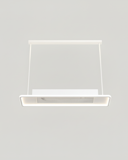 Lustre Ventilateur Sans Pales Rond Télécommande - blanc taille D / 220 V
