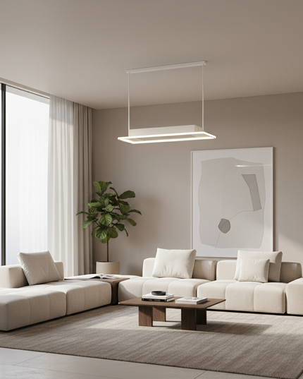 Lustre Ventilateur Sans Pales Rond Télécommande - Vue 4