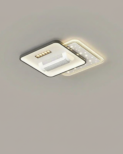 Lustre Ventilateur Silencieux Sans Pales LED Télécommande - Vue 3