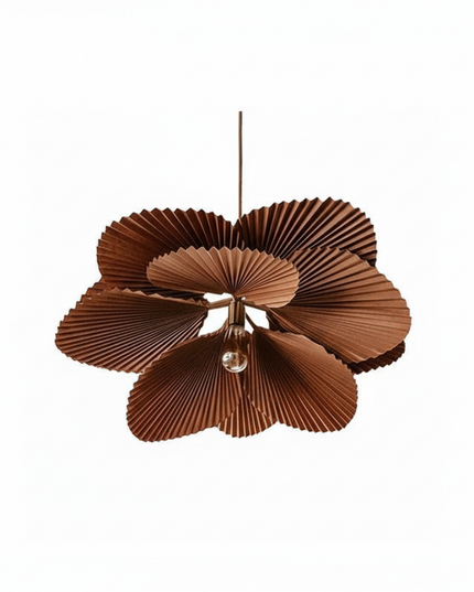 Lustre Ventilateur Wabi Sabi Papier Feuille - D60cm / lumière naturelle