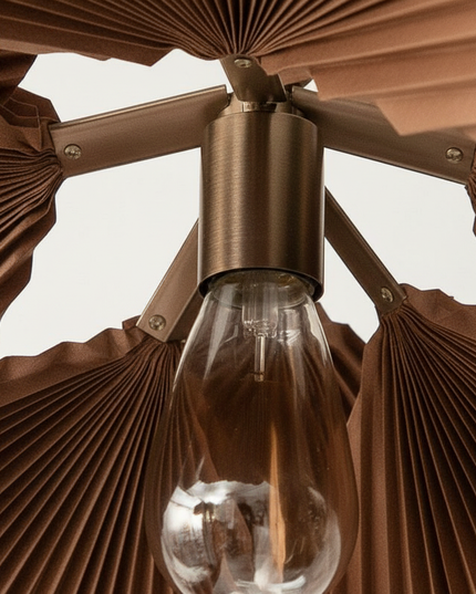 Lustre Ventilateur Wabi Sabi Papier Feuille - Vue 2