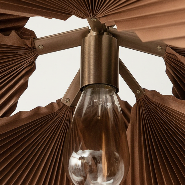 Lustre Ventilateur Wabi Sabi Papier Feuille - Vue 2